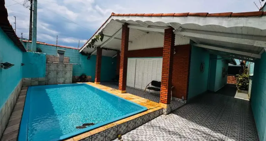 Casa para venda em itanhaém, recanto dos bandeirantes, 3 dormitórios, 1 suíte, 1 banheiro, 3 vagas