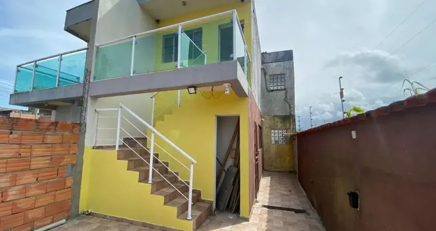 Casa sobreposta para venda em itanhaém, jardim das palmeiras, 2 dormitórios, 1 banheiro, 1 vaga