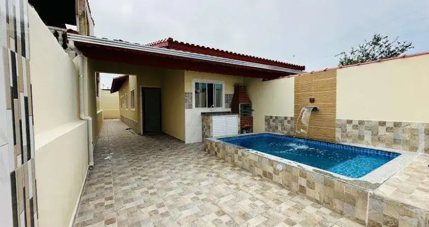 Casa para venda em itanhaém, jardim magalhães, 2 dormitórios, 1 suíte, 1 banheiro, 2 vagas