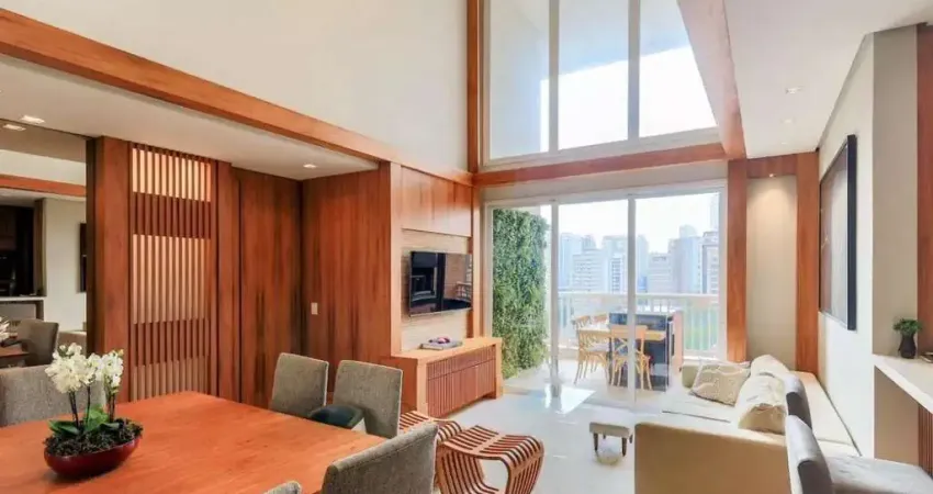 Lindíssimo apartamento com pé-direito duplo e finamente mobiliado e decorado!