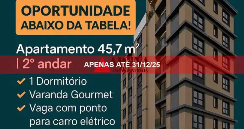 Apartamento à venda em atibaia-sp, alvinópolis: 1 quarto, 2 salas, 1 banheiro, 1 vaga de garagem, 45,07m² de área.