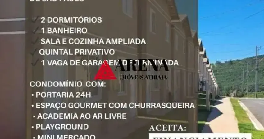 Imóvel à venda em Bragança Paulista-SP: Casa com 02 quartos, 2 salas, 1 banheiro e vaga de garagem no Quintas de Bragança!