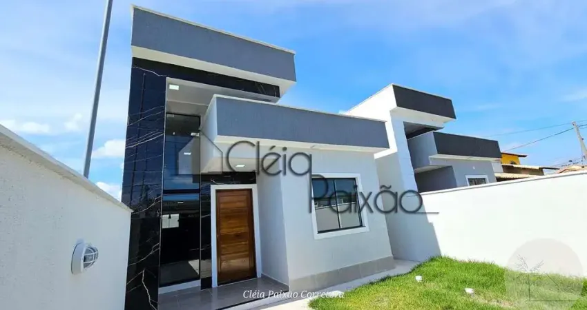 Linda casa moderna com 2 quartos sendo 1 suíte à venda em maricá
