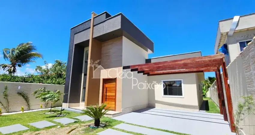 Ótima casa com 3 quartos e área gourmet, à venda em itaipuaçú-maricá rj.