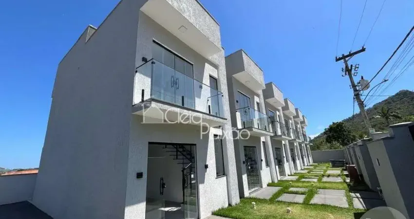 Ótimas casas dúplex com dois quartos à venda em inoã, maricá rj.