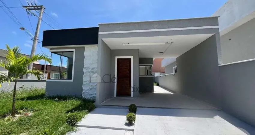 Casa com dois quartos à venda em condomínio fechado,  maricá rj.