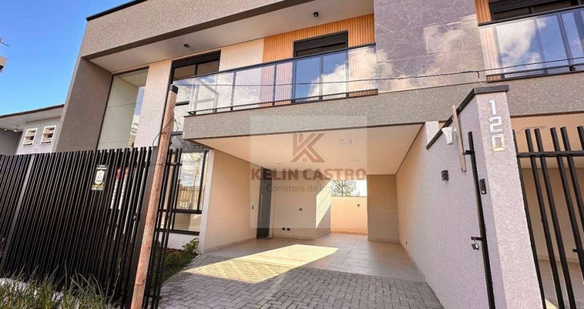 Sobrado com 3 dormitórios à venda, 155 m² por R$ 962.000,00 - Cidade Jardim - São José dos Pinhais/PR
