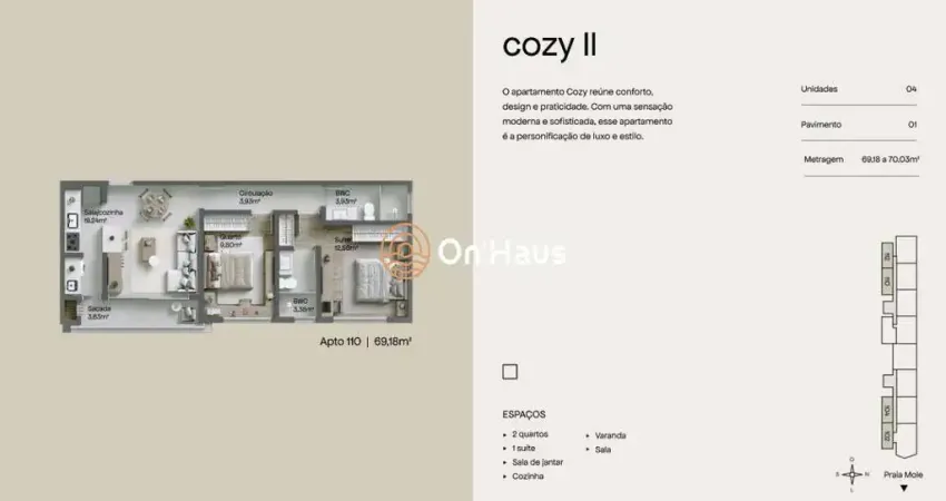 Apartamento com 2 quartos à venda na Rodovia Jornalista Manoel de Menezes, 1353, Praia Mole, Florianópolis