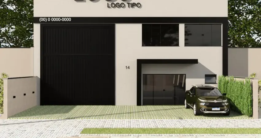 Barracão comercial para locação ou venda 400m² com mezanino