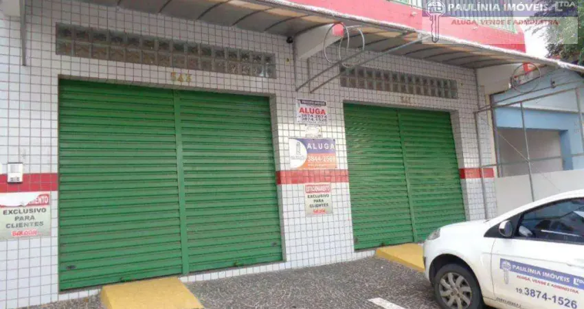 Salão para alugar, 80 m² por r$ 4.000,00/mês - santa cecília - paulínia/sp