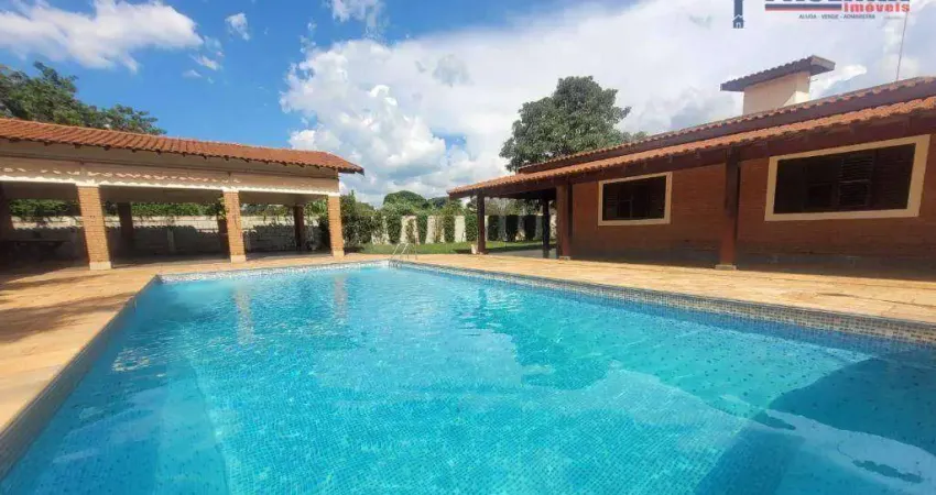 Chácara com 4 dormitórios, 2500 m² - venda por r$ 6.500.000 ou aluguel por r$ 17.000/mês - santa terezinha - paulínia/sp