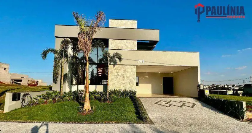 Casa com 3 dormitórios à venda, 208 m² por r$ 2.100.000 - santorini residencial club - paulínia/sp