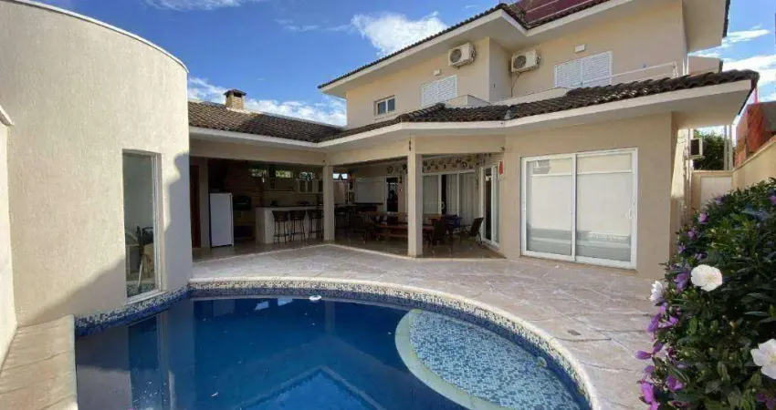 Sobrado com 5 dormitórios à venda, 363 m² por r$ 2.440.000,00 - condomínio terras do fontanário - paulínia/sp