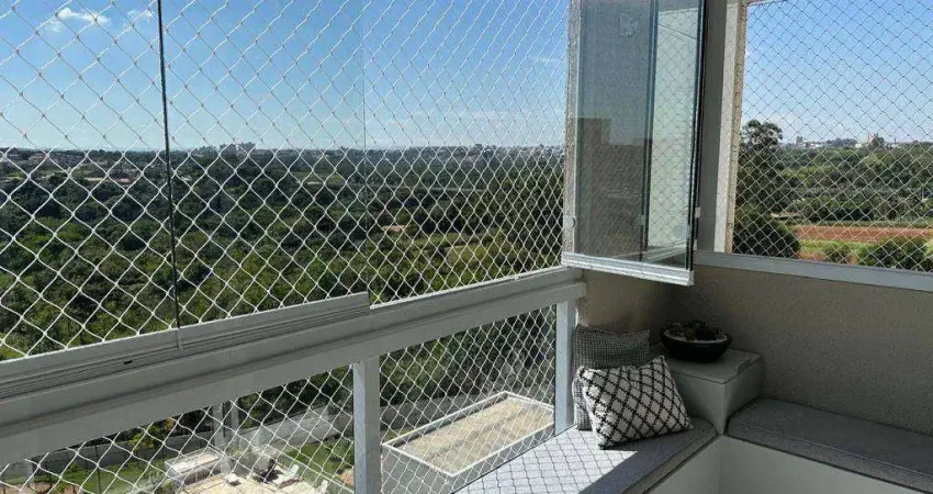 Apartamento com 3 quartos  à venda, 80 m² por r$ 589.000 - balneario tropical - paulínia/sp