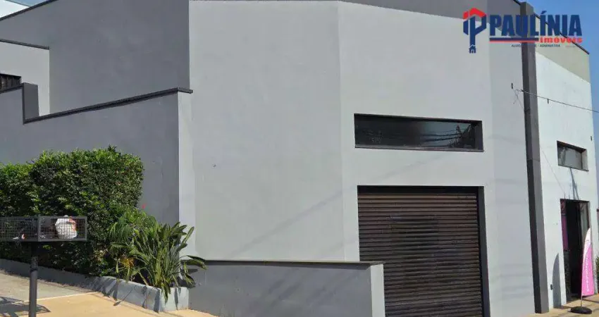 Salão para alugar, 120 m² por r$ 4.047,00/mês - residencial cabreúva - paulínia/sp