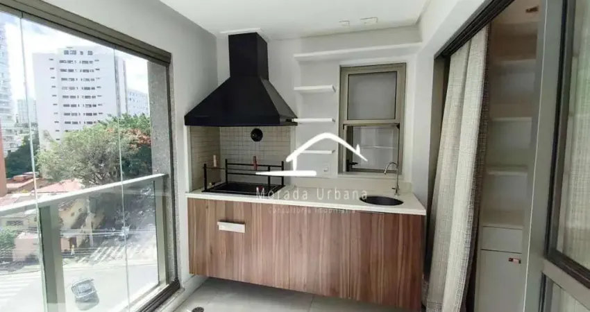 Apartamento 70m² para alugar na Vila Madalena – 2 suítes, ar-condicionado, armários planejados e 1 vaga