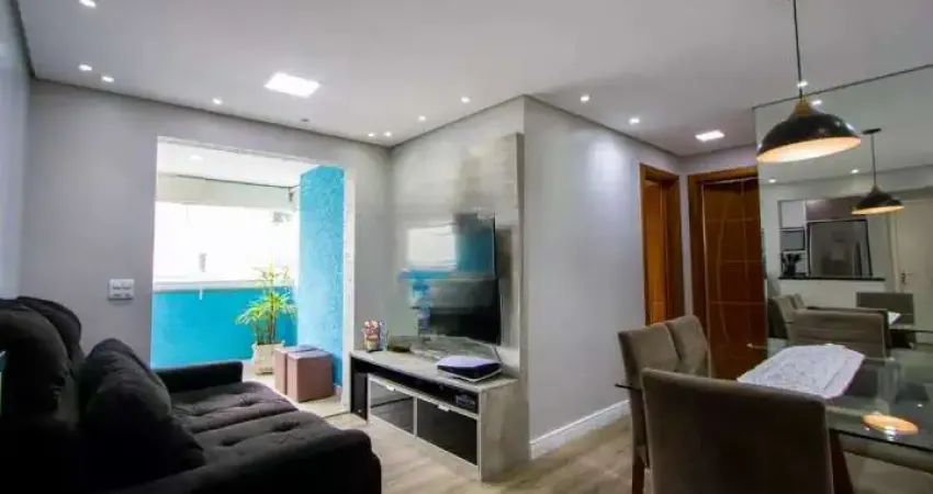 Apartamento para venda em santo andré, vila valparaíso, 2 dormitórios, 1 suíte, 2 banheiros, 2 vagas