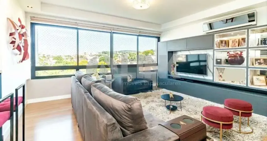 Apartamento mobiliado com 3 quartos à venda no bairro chácara das pedras em porto alegre