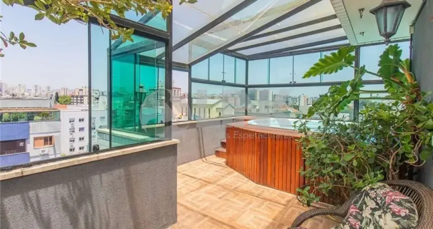 Cobertura 3 quartos à venda no bairro cristo redentor em porto alegre