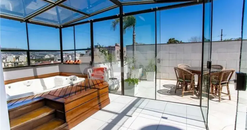 Cobertura mobiliada com 2 quartos à venda no bairro jardim do salso em porto alegre