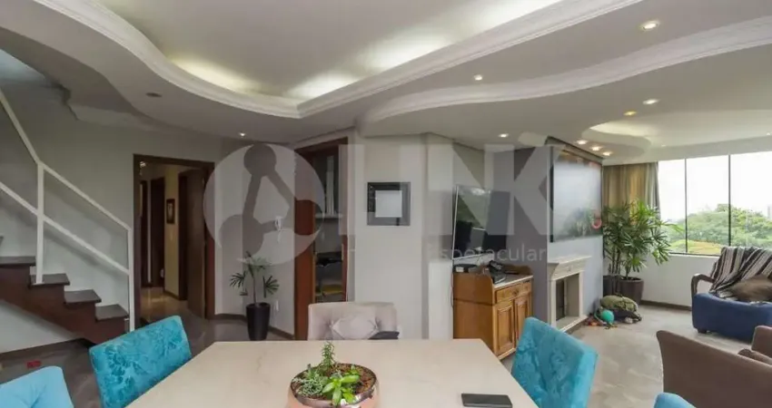 Cobertura semimobiliada 3 quartos com 2 vagas à venda no bairro vila ipiranga em porto alegre