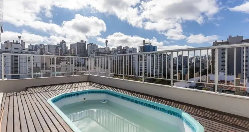Cobertura de 3 quartos com 2 vagas à venda no bairro petrópolis em porto alegre: 243,75 m² de luxo e conforto.