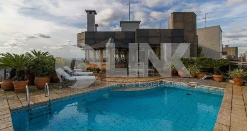 Cobertura de 5 dormitórios sendo 4 suítes à venda com 4 vagas de garagem em porto alegre, no bairro bela vista, próximo à av. goethe