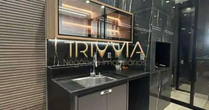 Casa de alto padrão mobiliada e decorada – 3 quartos (1 suíte) com área gourmet integrada