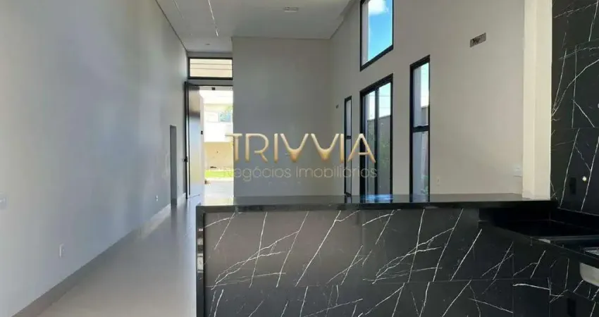 Casa térrea de alto padrão com 3 suítes, piscina aquecida e acabamento de luxo