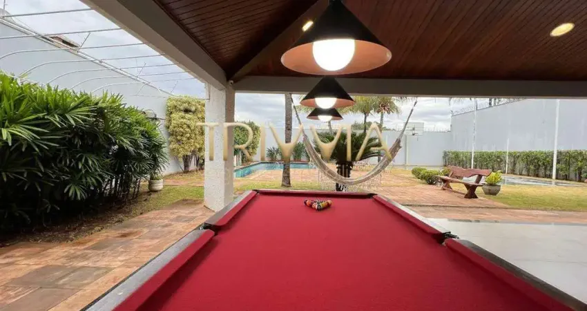 Casa de alto padrão com 4 suítes, espaço gourmet e lazer completo