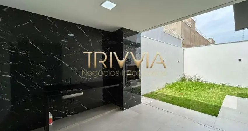 Casa moderna com 3 quartos, área gourmet e acabamento de alto padrão – 150 m² de construção