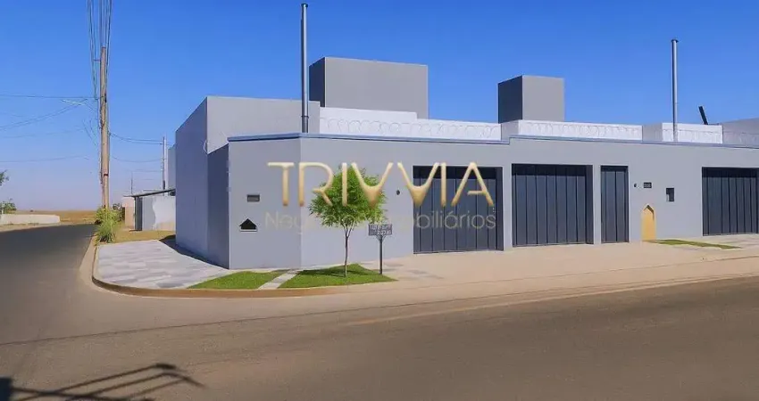 Casa 2 quartos com cozinha americana – 54m² de construção e garagem ampla