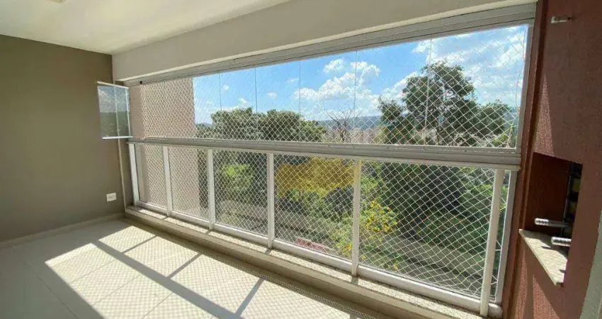 Apartamento com 3 dormitórios para alugar, 118 m² por r$ 4.936,36/mês - cidade jardim - rio claro/sp