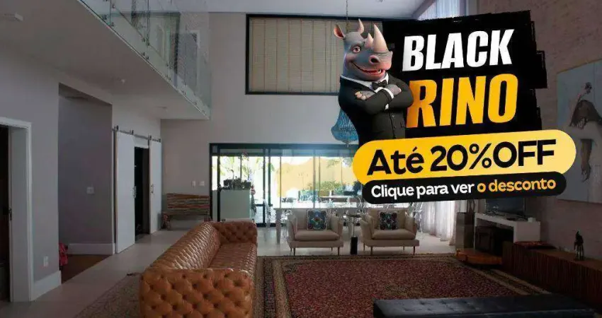 Black  rino - aproveite  de  r$ 4.300.000,00  por  r$ 3.655.000,00 - casa com 5 dormitórios  560 m²  a/c - residencial florença - rio claro/sp