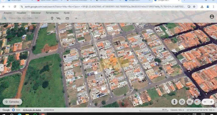 Terreno à venda, 160 m² por r$ 190.000,00 - diário ville - rio claro/sp