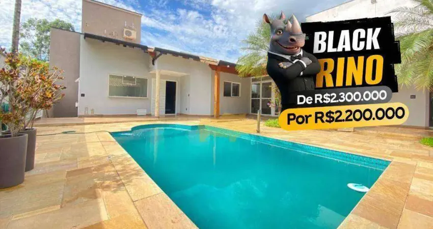 Black rino -aproveite o desconto! casa com 3 dormitórios à venda, 454 m²- residencial florença - rio claro/sp
