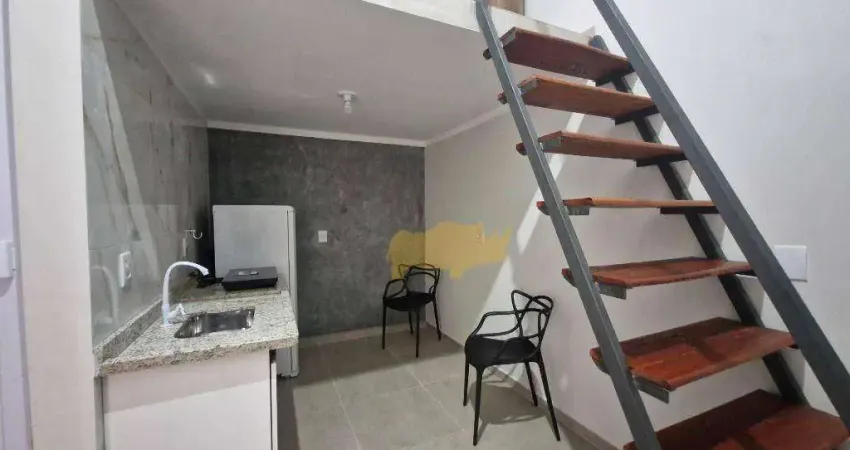 Kitnet com 1 dormitório para alugar, 23 m² por r$ 1.420,00/mês - jardim primavera - rio claro/sp
