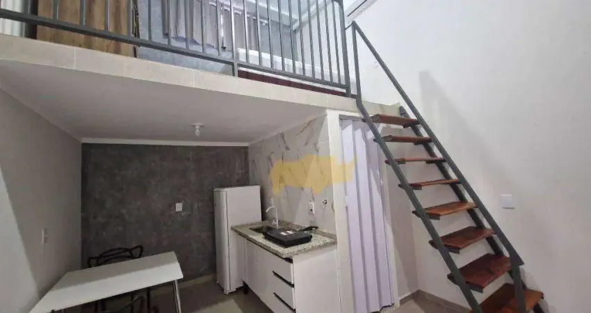Kitnet com 1 dormitório para alugar, 23 m² por r$ 1.420,00/mês - jardim primavera - rio claro/sp