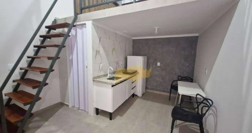 Kitnet com 1 dormitório para alugar, 23 m² por r$ 1.420,00/mês - jardim primavera - rio claro/sp