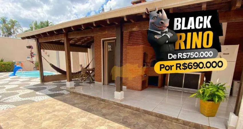 Black rino. aproveite o desconto! casa com 2 dormitórios à venda, 178 m² por r$ 690.000 - jardim são paulo - rio claro/sp