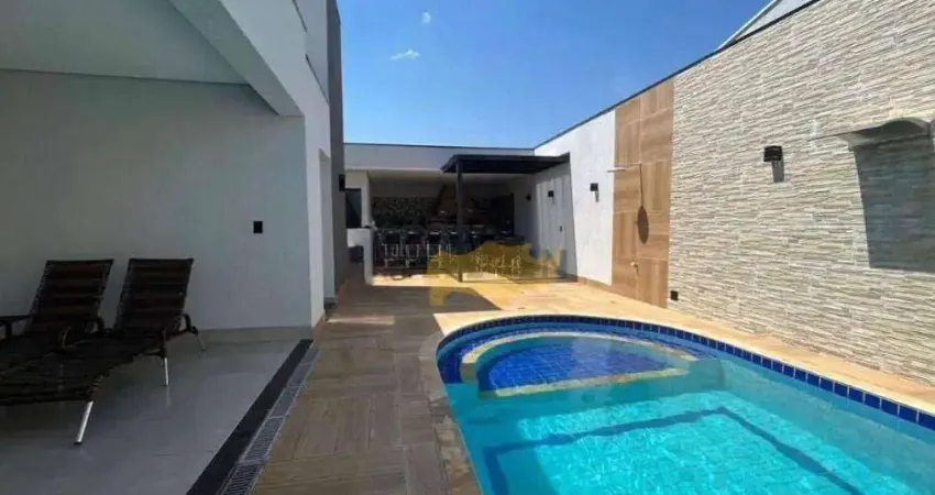 Casa com 1 dormitório e belíssima piscina à venda, 160 m² por r$ 500.000 - jardim são caetano - rio claro/sp