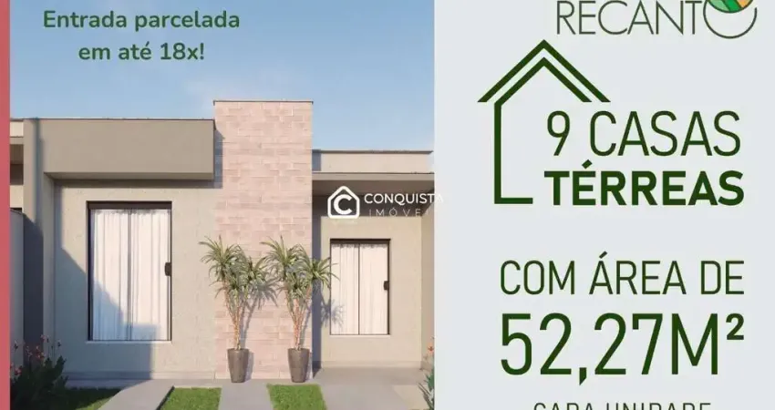 Casas com 2 quartos e quintal no residencial alto recanto – barra mansa