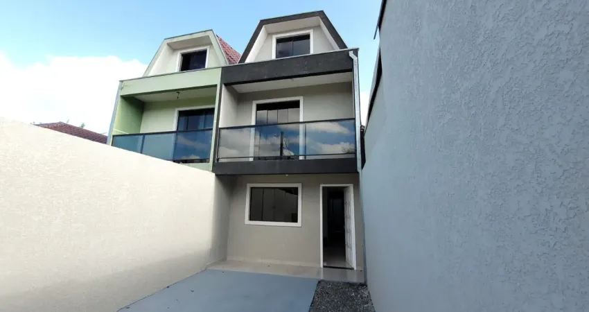 Sobrado a venda no sítio cercado, curitiba, pr, por r$410.000,00