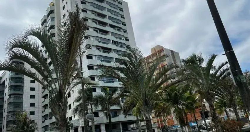 Apartamento amplo 68m² - 1 dormitório - frente mar - vista livre - aceita carro e ap em praia grande