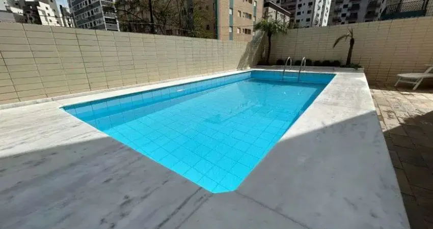 Apartamento 2dts (1 suíte) - 70m² - mobiliado - piscina - salão de festas - 150mts da praia - v.tupi