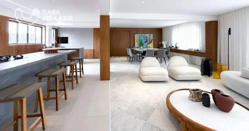 Apartamento retrofit 270m² com 04 suítes no batel - curitiba/pr