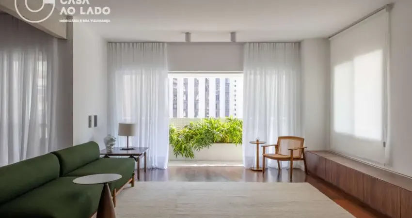 Apartamento retrofit 308m² com 04 suítes no batel - curitiba/pr