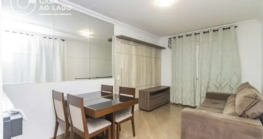 Apartamento mobiliado 55m² com 02 quartos no lindóia - curitiba/pr