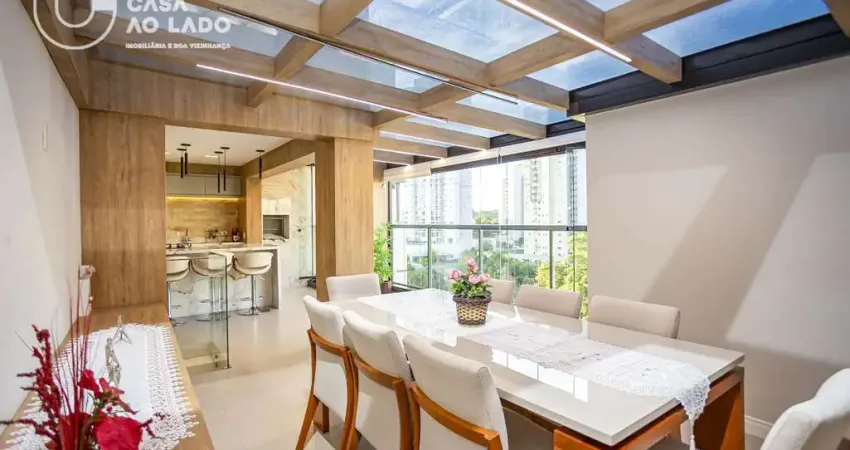 Cobertura semi mobiliada 144m² com 02 dormitórios no jardim botânico - curitiba/pr