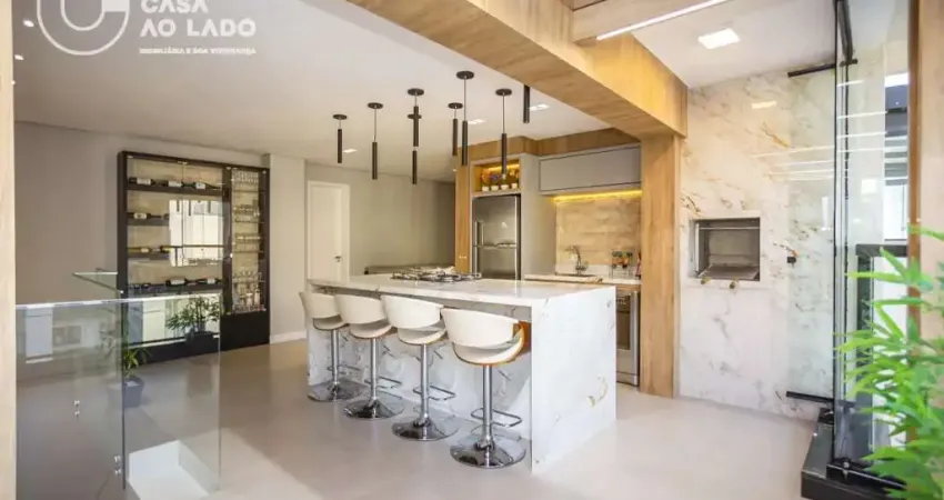 Cobertura semi mobiliada 144m² com 02 dormitórios no cristo rei - curitiba/pr